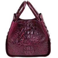 Hot selling handmade high quality ladies genuine crocodile leather skin handbag