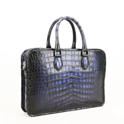 Luxury Crocodile Men Bags Office Document Bags Male Business Briefcase Leather Handbags Hand Made